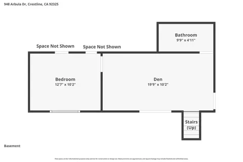 Floorplan - 948 Arbula, Crestline, CA 92325 photo 1 of 4