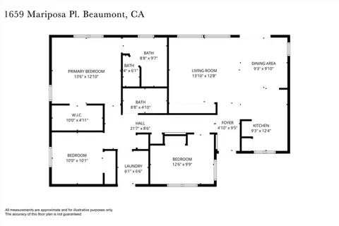 Floorplan - 1659 Mariposa Pl, Beaumont, CA 92223 photo 1 of 1