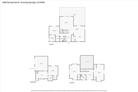 Floorplan - 2489 Spring Oak, Running Springs, CA 92382 photo 3 of 4