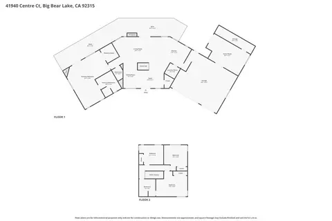 Floorplan - 41940 Centre Ct, Big Bear Lake, CA 92315 photo 1 of 3
