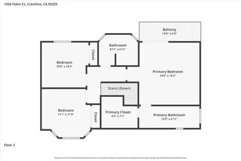 Floorplan - 1056 Fiden Ct, Crestline, CA 92325 photo 3 of 3