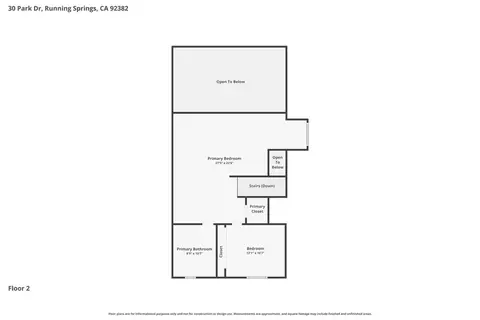 Floorplan - 30 Park Dr, Running Springs, CA 92382 photo 2 of 3