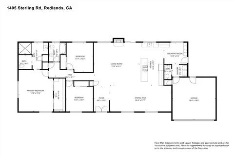 Floorplan - 1405 Sterling Rd, Redlands, CA 92373 photo 1 of 1