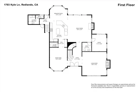 Floorplan - 1703 Kyle Ln, Redlands, CA 92373 photo 1 of 2