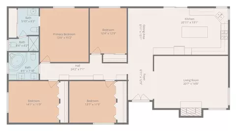 Floorplan - 2077 N Mori, Orange, CA 92867 photo 1 of 1