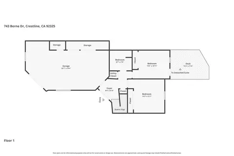 Floorplan - 743 Berne, Crestline, CA 92325 photo 3 of 4