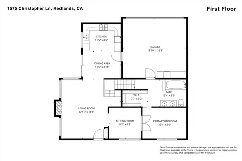 Floorplan - 1575 Christopher, Redlands, CA 92374 photo 1 of 2