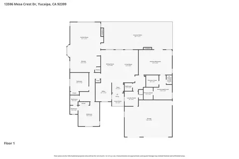 Floorplan - 13596 Mesa Crest Dr, Yucaipa, CA 92399 photo 1 of 1
