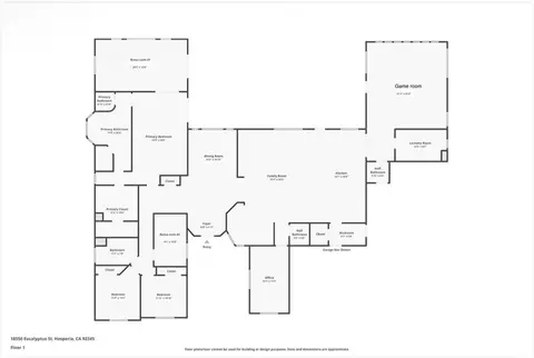 Floorplan - 18550 Eucalyptus, Hesperia, CA 92345 photo 1 of 1