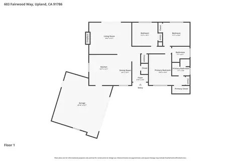 Floorplan - 603 Fairwood, Upland, CA 91786 photo 1 of 1