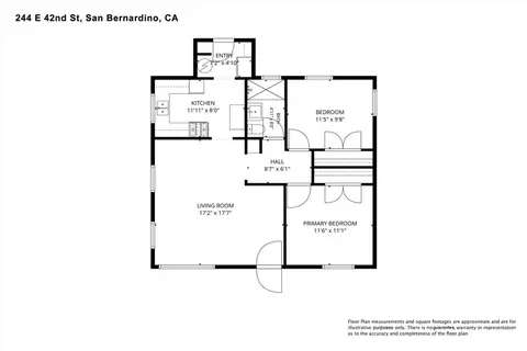 Floorplan - 244 E 42nd St, San Bernardino, CA 92404 photo 1 of 1