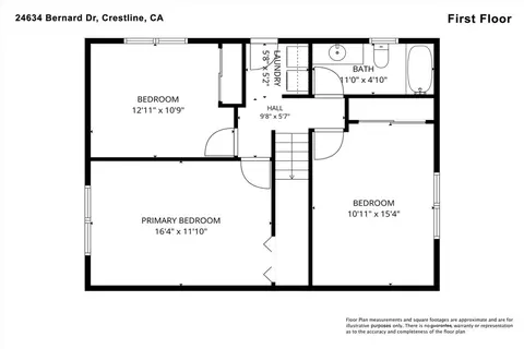 Floorplan - 24634 Bernard Dr, Crestline, CA 92325 photo 2 of 2