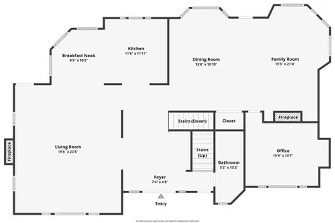Floorplan - 26077 Walnut Hls, Lake Arrowhead, CA 92352 photo 1 of 3