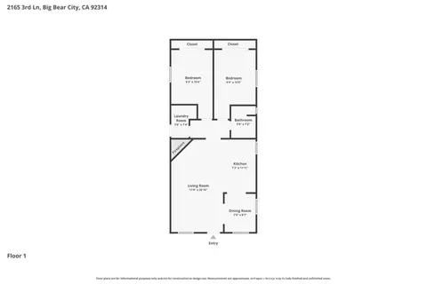Floorplan - 2165 3rd, Big Bear City, CA 92314 photo 1 of 1