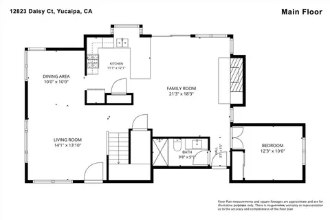 Floorplan - 12823 Daisy Ct, Yucaipa, CA 92399 photo 1 of 2