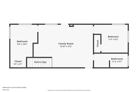 Floorplan - 1308 Sequoia, Lake Arrowhead, CA 92352 photo 3 of 3