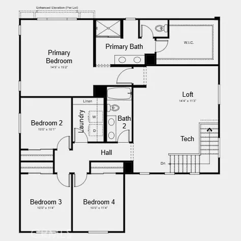 Floorplan - 9557 Glenmore Forest Dr, Riverside, CA 92508 photo 2 of 2