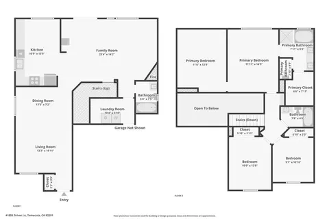 Floorplan - 41905 Driver Ln, Temecula, CA 92591 photo 3 of 3