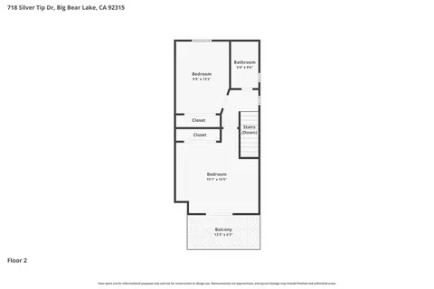 Floorplan - 718 Silver Tip, Big Bear Lake, CA 92315 photo 1 of 2