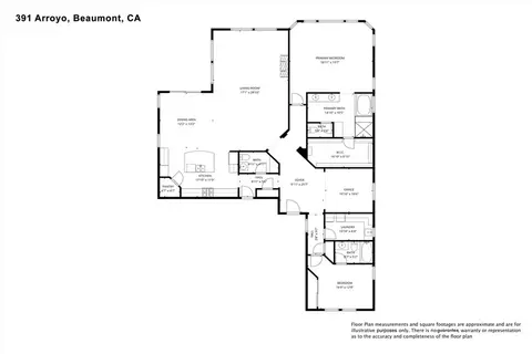 Floorplan - 391 Arroyo, Beaumont, CA 92223 photo 1 of 2