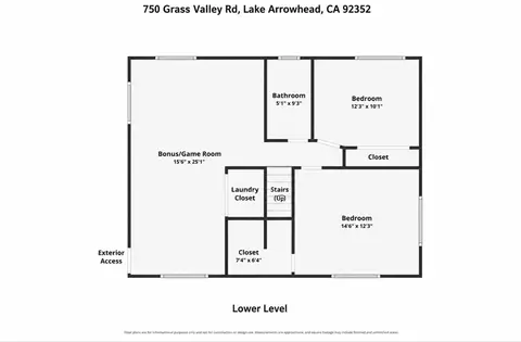 Floorplan - 750 Grass Vly, Lake Arrowhead, CA 92352 photo 2 of 2