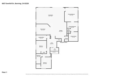 Floorplan - 6027 Evenfall, Banning, CA 92220 photo 1 of 1