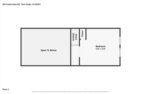 Floorplan - 363 Castle Gate, Lake Arrowhead, CA 92352 photo 2 of 4