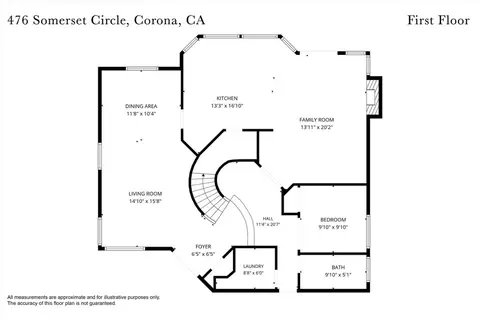 Floorplan - 476 Somerset Cir, Corona, CA 92879 photo 1 of 2