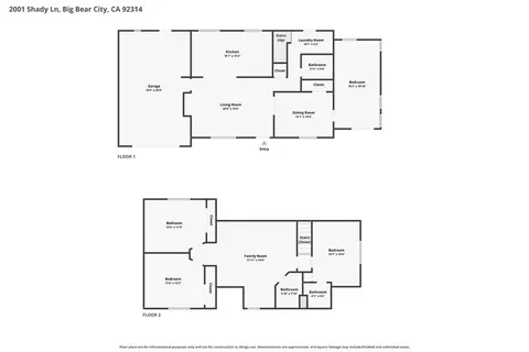Floorplan - 2001 Shady, Big Bear City, CA 92314 photo 1 of 3