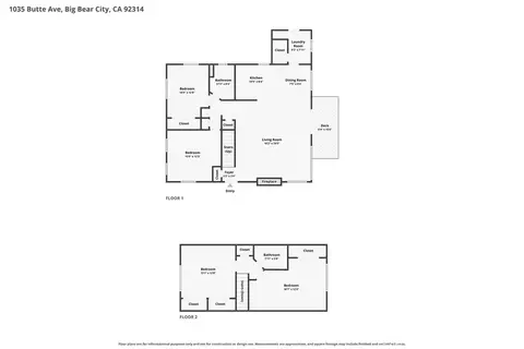 Floorplan - 1035 Butte Ave, Big Bear City, CA 92314 photo 3 of 3
