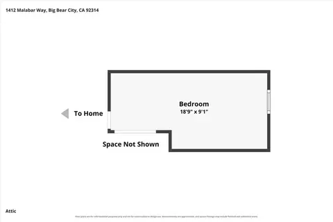Floorplan - 1412 Malabar, Big Bear City, CA 92314 photo 1 of 3