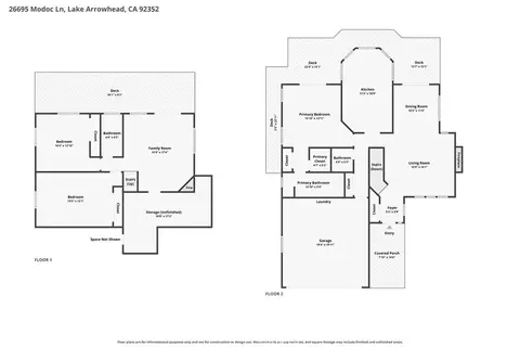 Floorplan - 26695 Modoc, Lake Arrowhead, CA 92352 photo 1 of 1