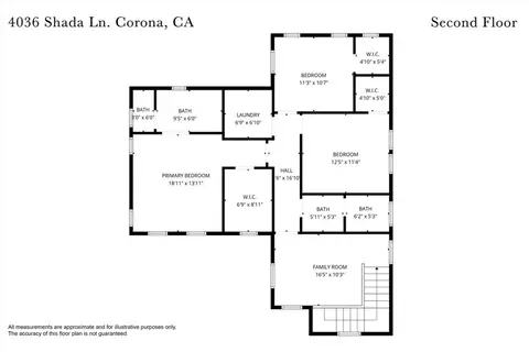 Floorplan - 4036 Shada Ln, Corona, CA 92883 photo 2 of 2