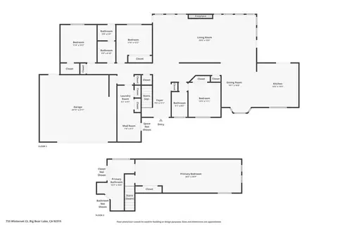 Floorplan - 733 Winterset Ct, Big Bear Lake, CA 92315 photo 1 of 1