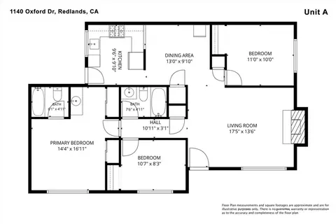 Floorplan - 1140 Oxford Dr, Redlands, CA 92374 photo 1 of 4