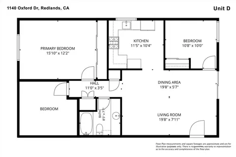 Floorplan - 1140 Oxford Dr, Redlands, CA 92374 photo 4 of 4