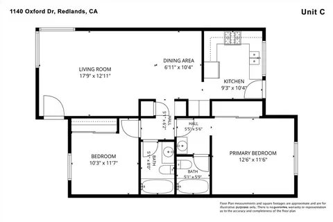 Floorplan - 1140 Oxford Dr, Redlands, CA 92374 photo 3 of 4