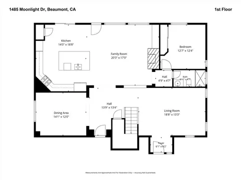 Floorplan - 1485 Moonlight, Beaumont, CA 92223 photo 1 of 2