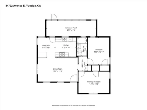 Floorplan - 34792 Avenue E, Yucaipa, CA 92399 photo 1 of 1