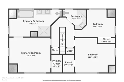 Floorplan - 229 Hemlock Dr, Lake Arrowhead, CA 92352 photo 1 of 5