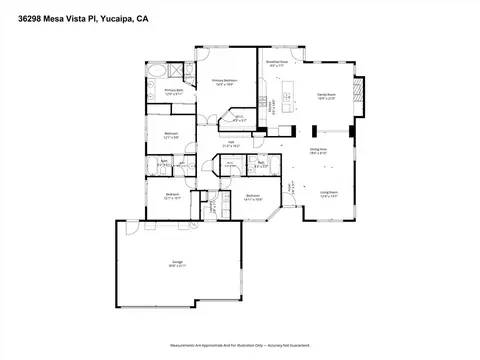 Floorplan - 36298 Mesa Vista Pl, Yucaipa, CA 92399 photo 1 of 1