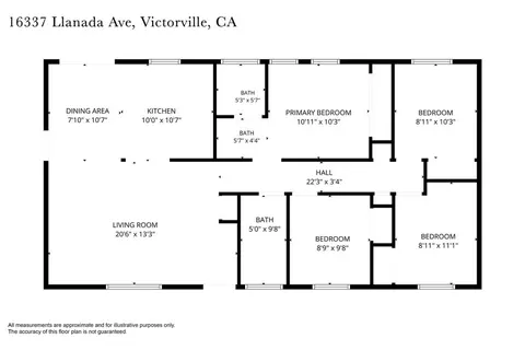 Floorplan - 16337 Llanada, Victorville, CA 92394 photo 1 of 1