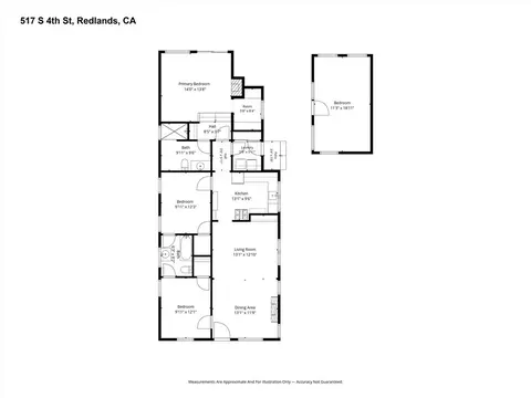 Floorplan - 517 S 4th, Redlands, CA 92373 photo 1 of 1
