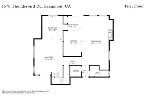Floorplan - 1570 Thunderbird, Beaumont, CA 92223 photo 1 of 2