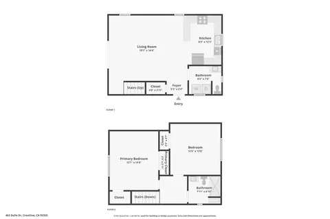 Floorplan - 463 Delle Dr, Crestline, CA 92325 photo 3 of 3