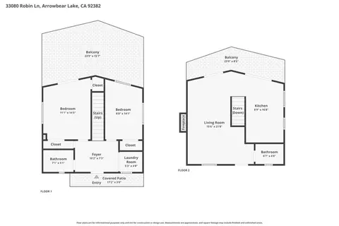 Floorplan - 33080 Robin Ln, Arrowbear, CA 92382 photo 3 of 3