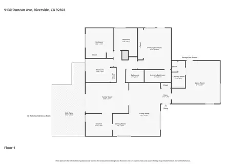 Floorplan - 9130 Duncan Ave, Riverside, CA 92503 photo 1 of 1