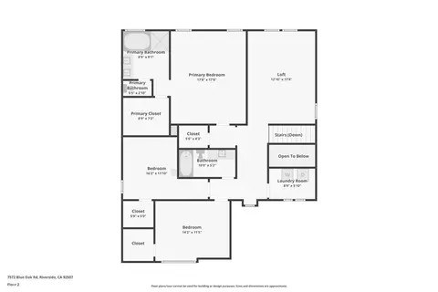Floorplan - 7572 Blue Oak, Riverside, CA 92507 photo 2 of 2