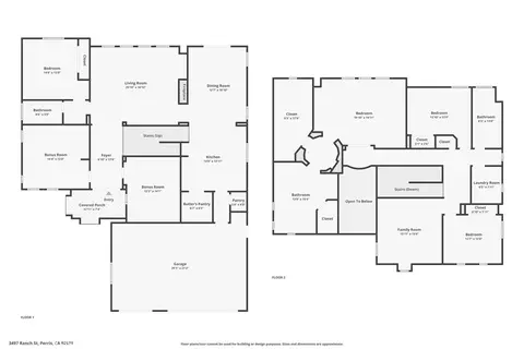 Floorplan - 3497 Ranch St, Perris, CA 92571 photo 3 of 3