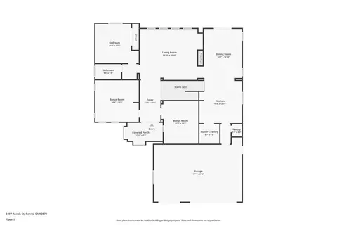 Floorplan - 3497 Ranch St, Perris, CA 92571 photo 1 of 3